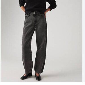 Levi's Premium Baggy Dad Jeans black gray 26